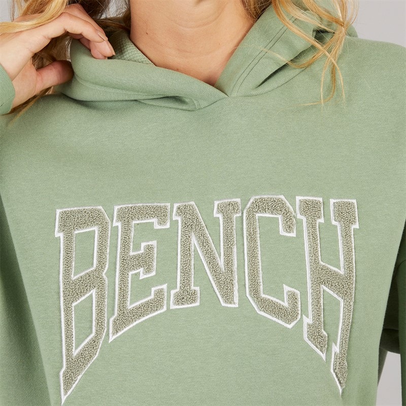 Bench Dame Riddy Oversized Hættetrøje Sage Green - Billede 3