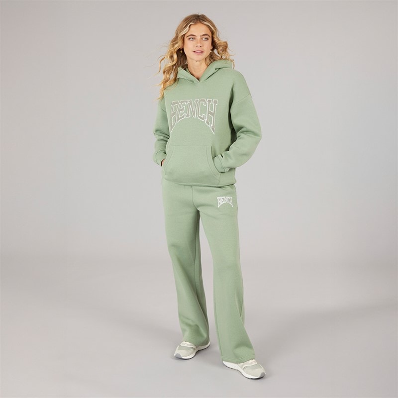 Bench Dame Riddy Oversized Hættetrøje Sage Green - Billede 4