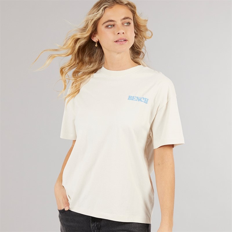 Bench Damer Dernia T-shirt Off White - Billede 2