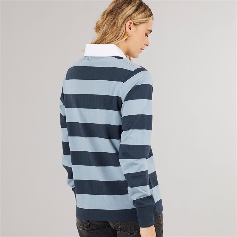 Bench Dame Wendren Rugby Skjorte Navy/Dusky Blå Navy / Dusky Blue - Billede 2