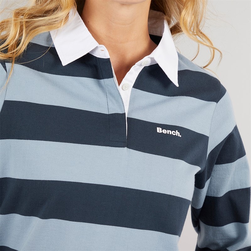 Bench Dame Wendren Rugby Skjorte Navy/Dusky Blå Navy / Dusky Blue - Billede 3