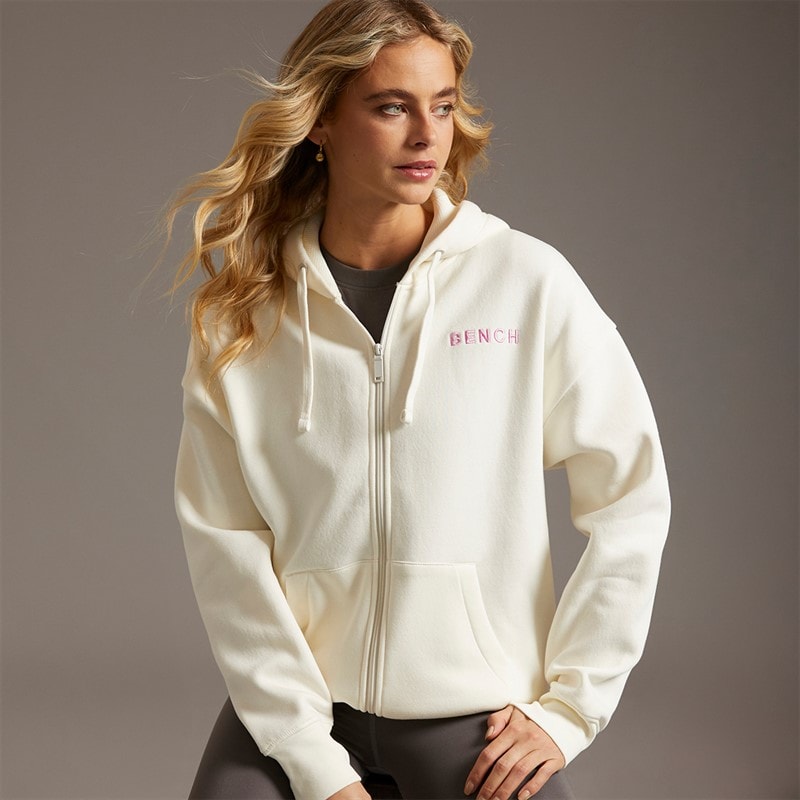 Bench Dame Catryn Hættetrøje Winter White