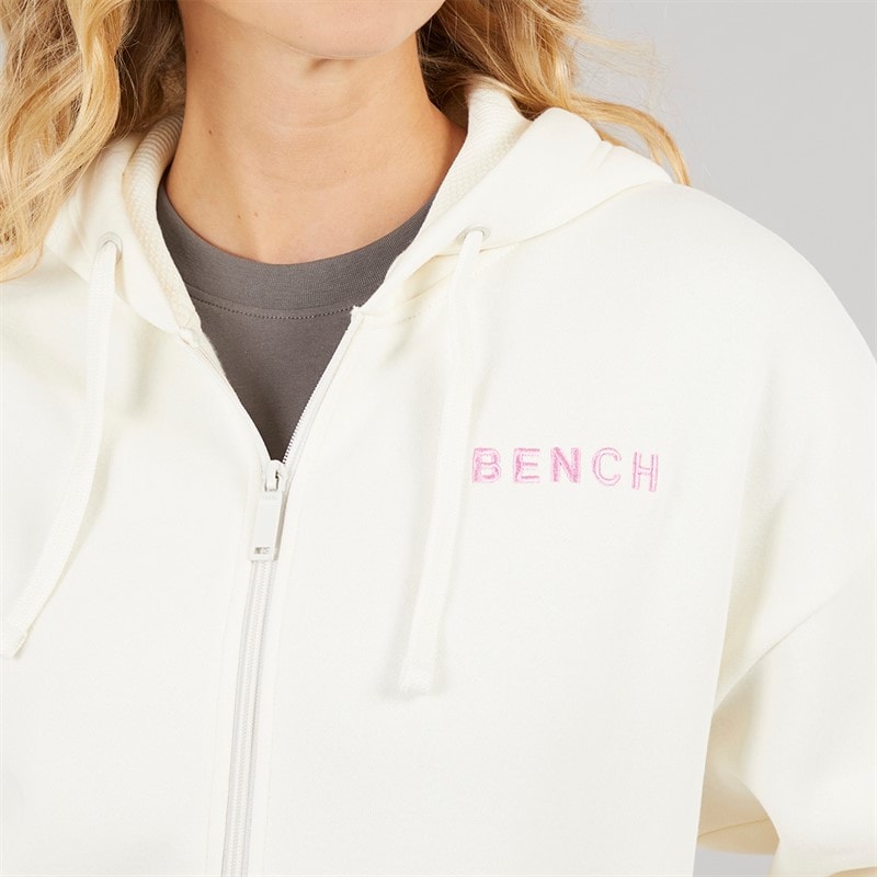 Bench Dame Catryn Hættetrøje Winter White - Billede 3