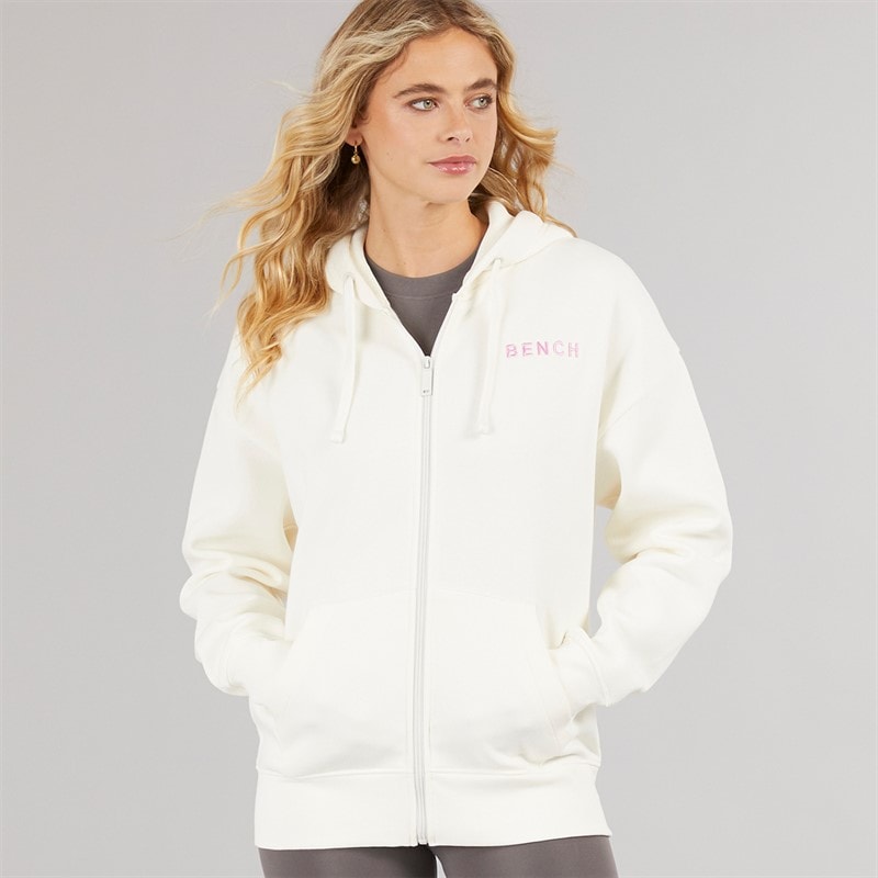 Bench Dame Catryn Hættetrøje Winter White - Billede 5