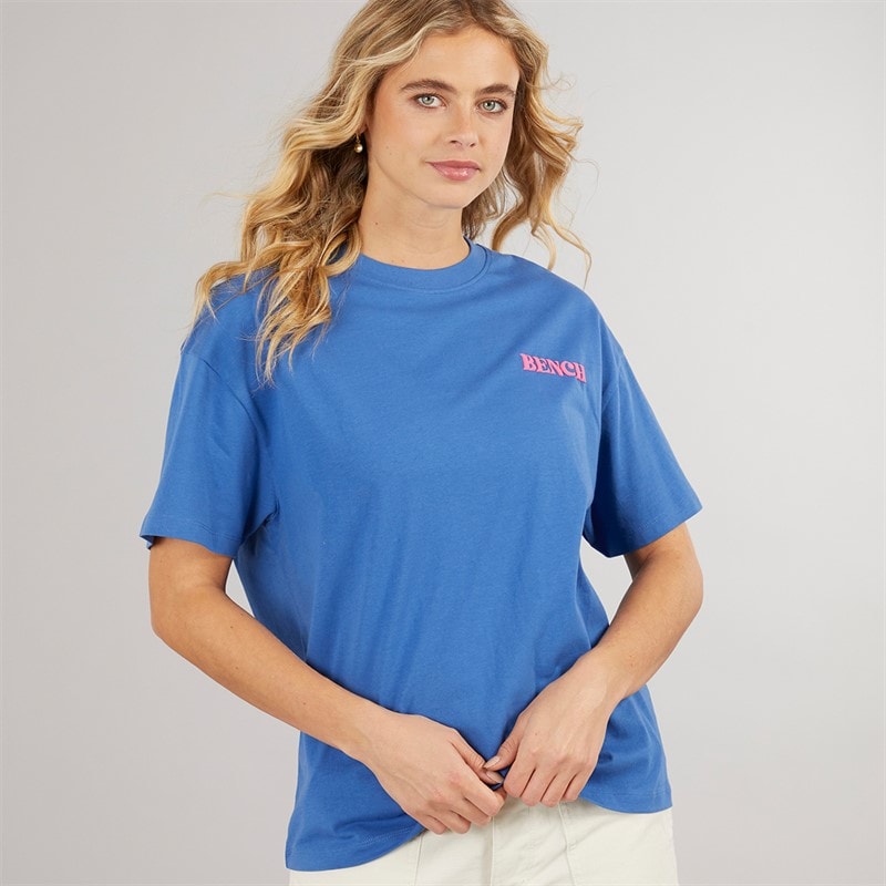 Bench Damer Dernia T-shirt Cobalt Blue - Billede 2