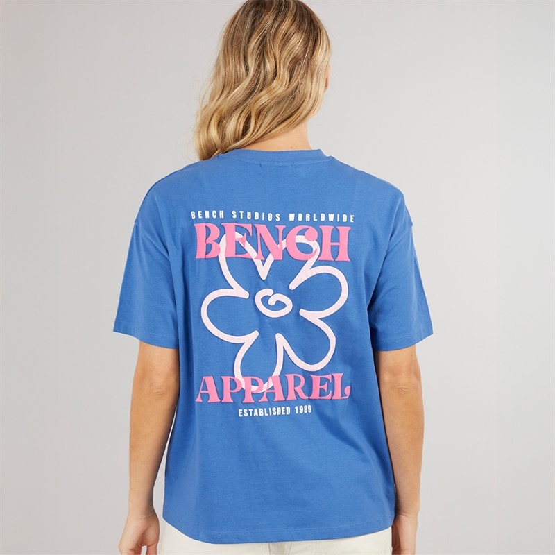Bench Damer Dernia T-shirt Cobalt Blue - Billede 3