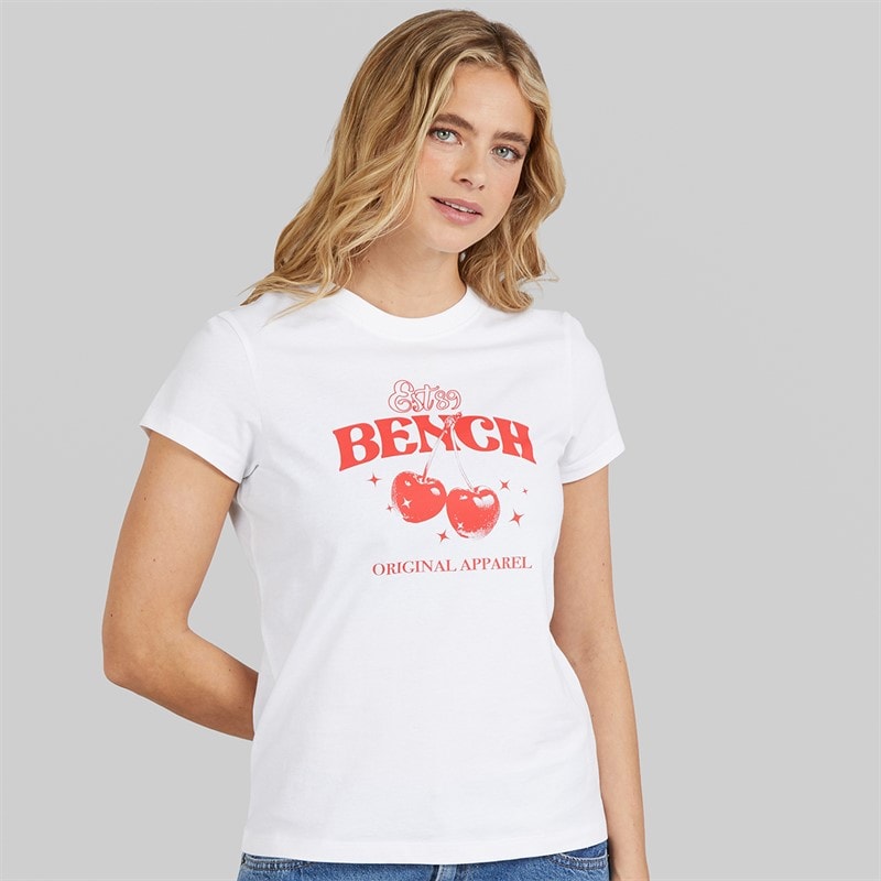 Bench Dame Sorren T-shirt Hvid - Billede 3
