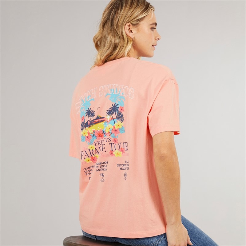 Bench Dame Craya T Shirt Pink Coral