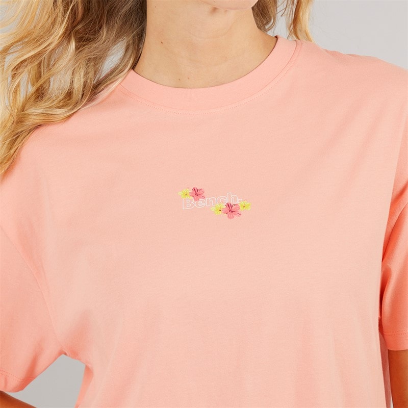 Bench Dame Craya T Shirt Pink Coral - Billede 5