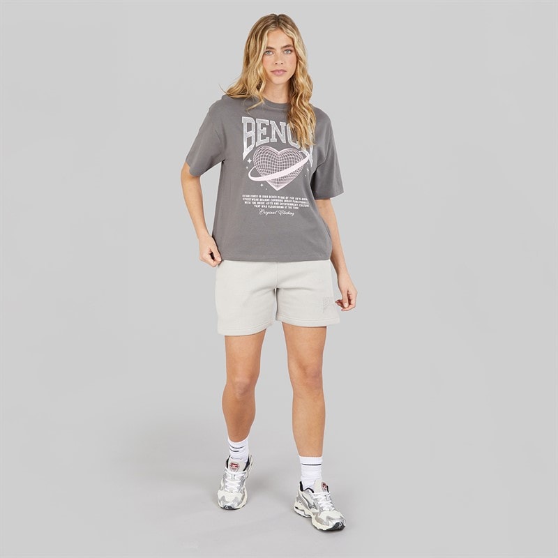 Bench Dame Jilen T-shirt Charcoal - Billede 4