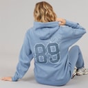 Bench Dame Pella Hættetrøje Dusky Blue