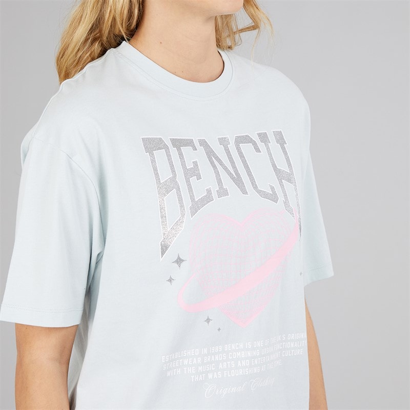 Bench Dame Jilen T-shirt Light Blue - Billede 3