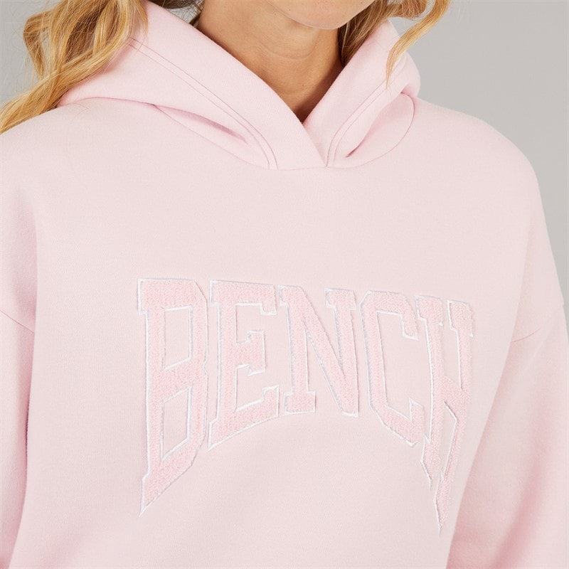 Bench Dame Riddy Oversized Hættetrøje Pink Frost - Billede 3