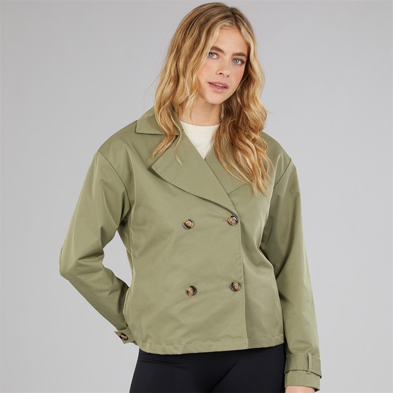 Bench Dame hofte længde trenchcoat Khaki - Billede 5