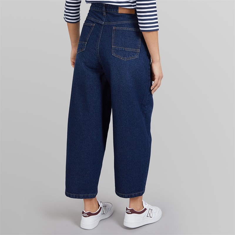 Bench Dame Jeans med Tøndeformet Ben Dark Blue - Billede 2