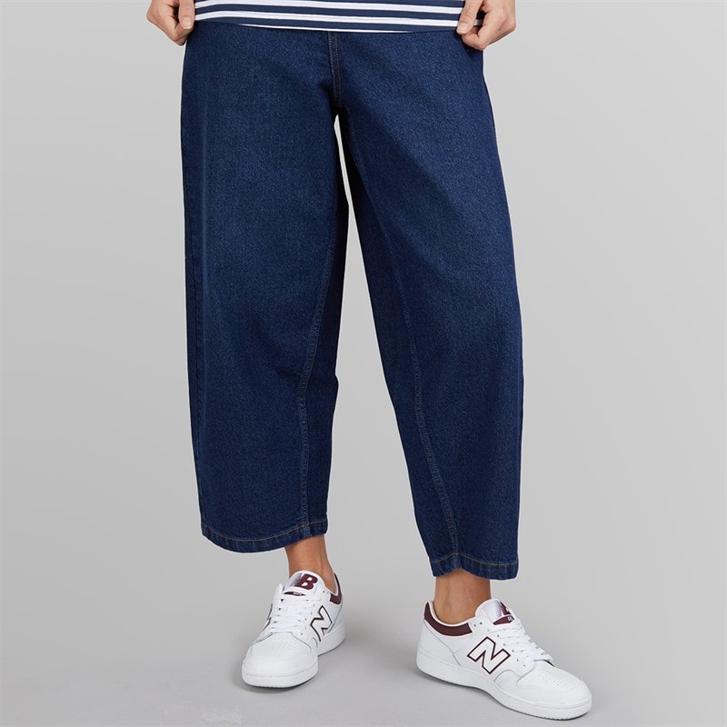 Bench Dame Jeans med Tøndeformet Ben Dark Blue - Billede 3