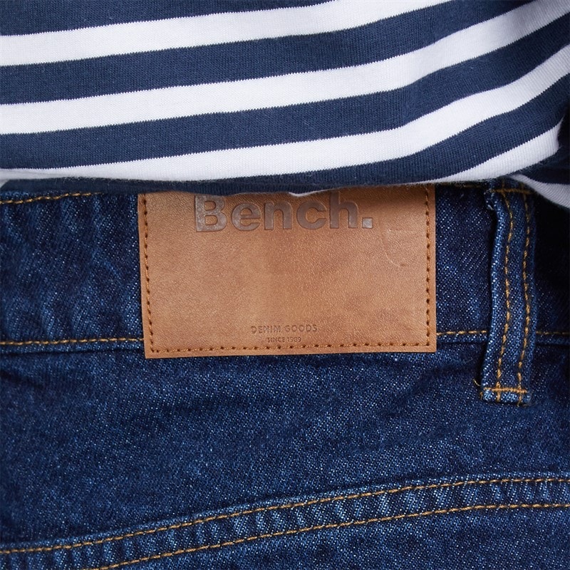 Bench Dame Jeans med Tøndeformet Ben Dark Blue - Billede 5