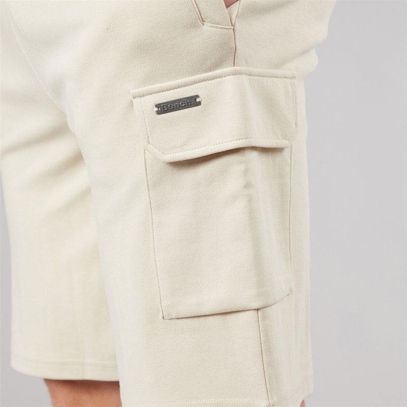 Bench Herre Ludar T-shirt Og Shorts Sæt Ecru - Billede 5