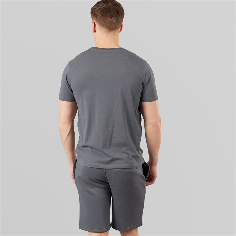 Bench Herre Nuvero T-shirt Og Shorts Sæt Steel Grey - Billede 2