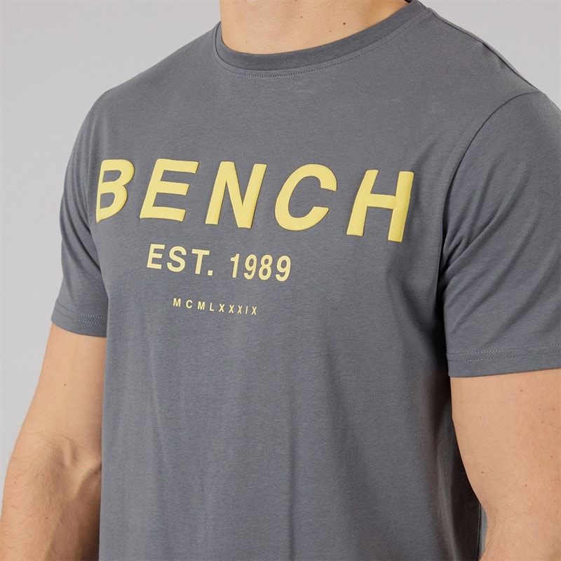 Bench Herre Nuvero T-shirt Og Shorts Sæt Steel Grey - Billede 3