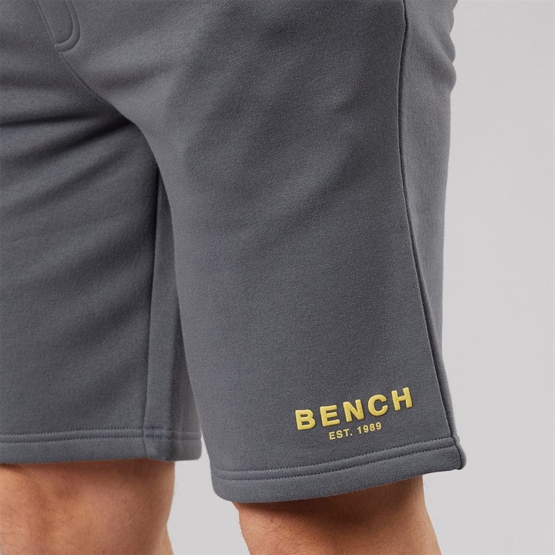 Bench Herre Nuvero T-shirt Og Shorts Sæt Steel Grey - Billede 5