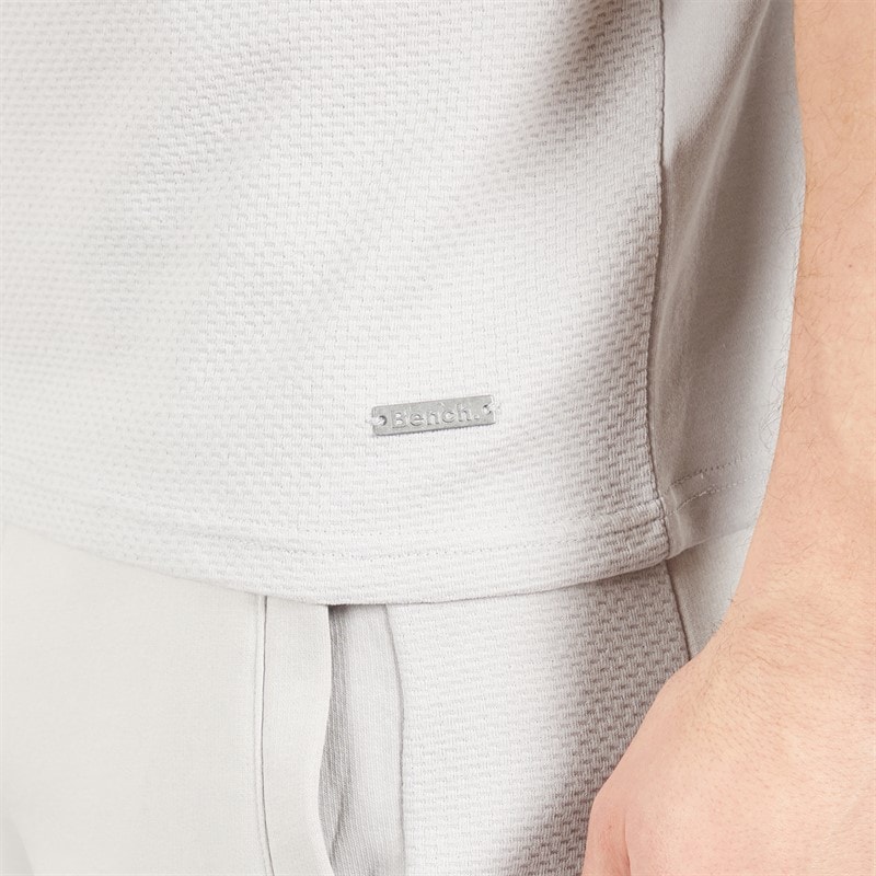 Bench Herre Vare T Shirt Og Shorts Sæt Sæt Frost Grey - Billede 3