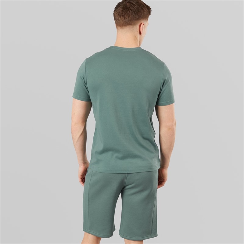 Bench Herre Varem T-shirt Og Shorts Sæt Basalt Green - Billede 2