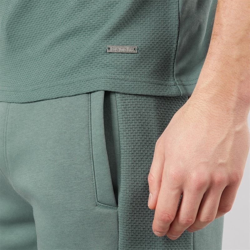 Bench Herre Varem T-shirt Og Shorts Sæt Basalt Green - Billede 3