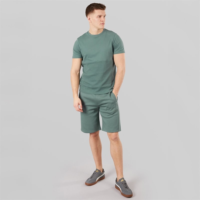 Bench Herre Varem T-shirt Og Shorts Sæt Basalt Green - Billede 4