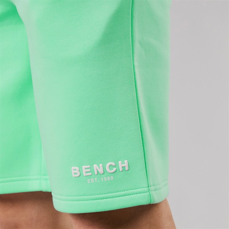 Bench Herre Nuvero T-shirt Og Shorts Sæt Deep Mint - Billede 5