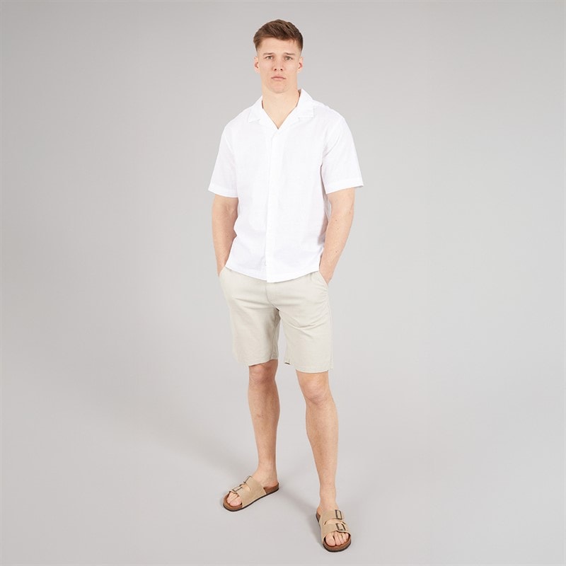 Bench Herre Setero Linned Shorts Sand - Billede 4