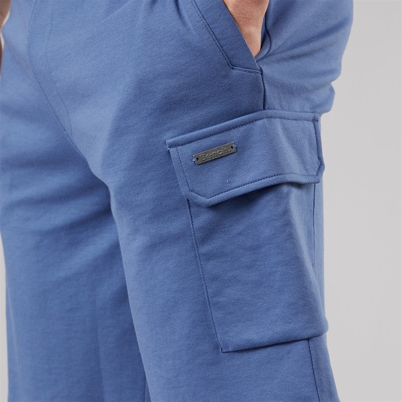 Bench Herre Ludar T-shirt Og Shorts Sæt Mid Blue - Billede 5