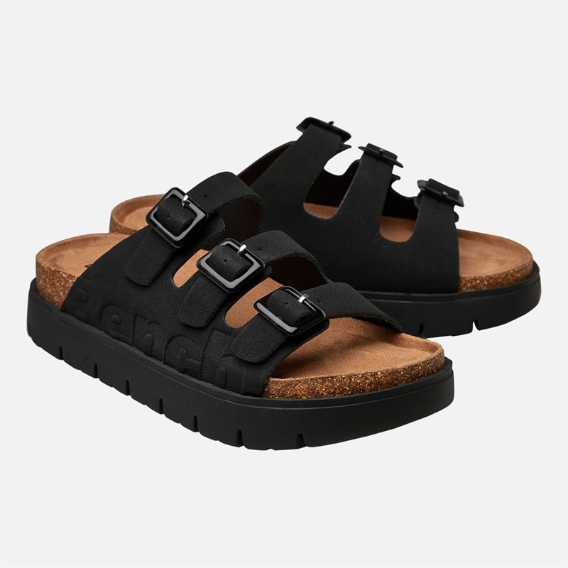 Bench Dame Ushuaia Triple Spænde Sandaler Sort - Billede 5