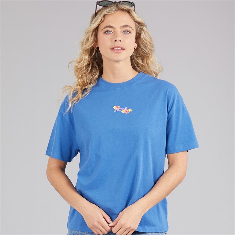 Bench Dame Craya T Shirt Cobalt Blue - Billede 2