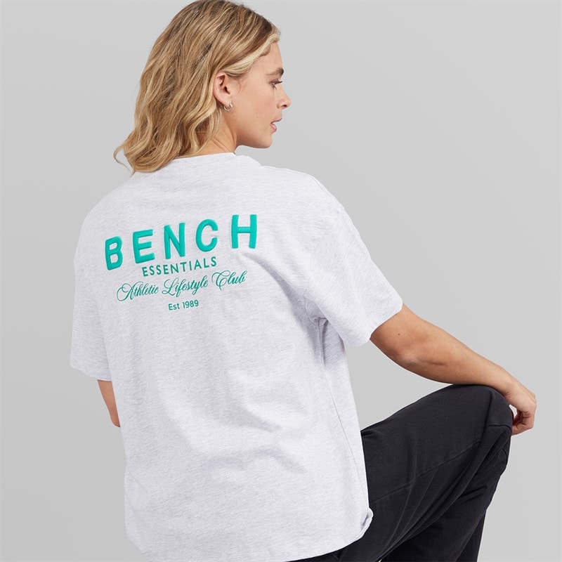 Bench Dame Jorgie T-shirt Ice Grey Marl - Billede 1