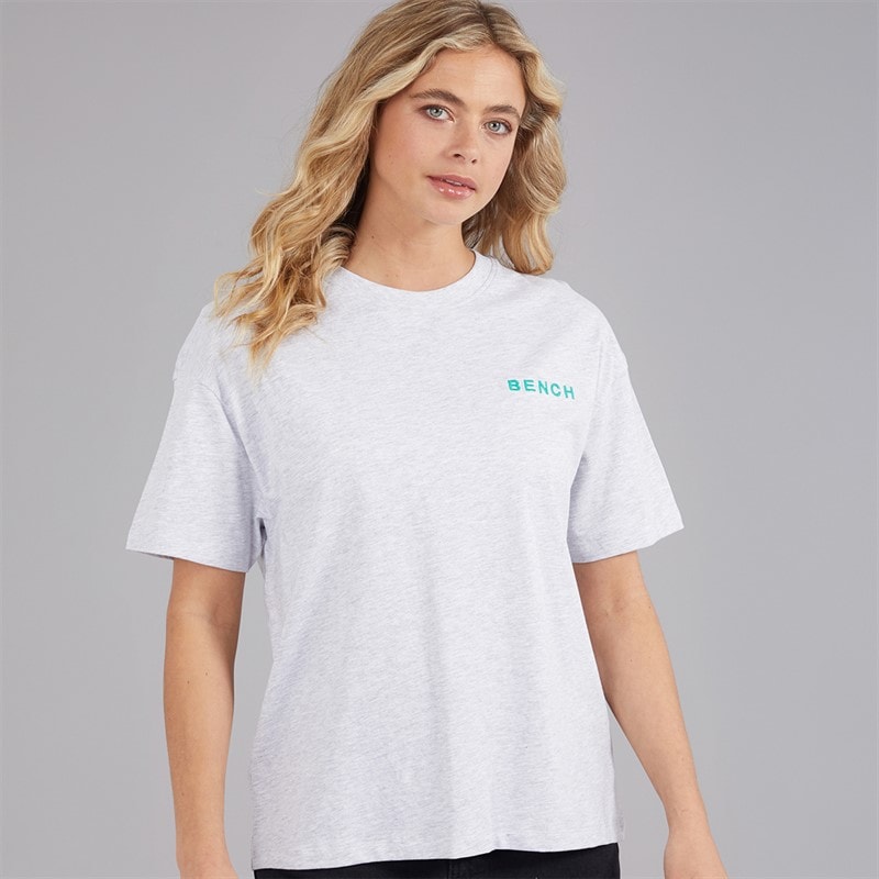 Bench Dame Jorgie T-shirt Ice Grey Marl - Billede 2