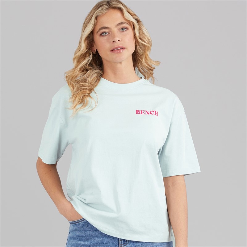 Bench Dame Reisy T-Shirt Baby Blue - Billede 1
