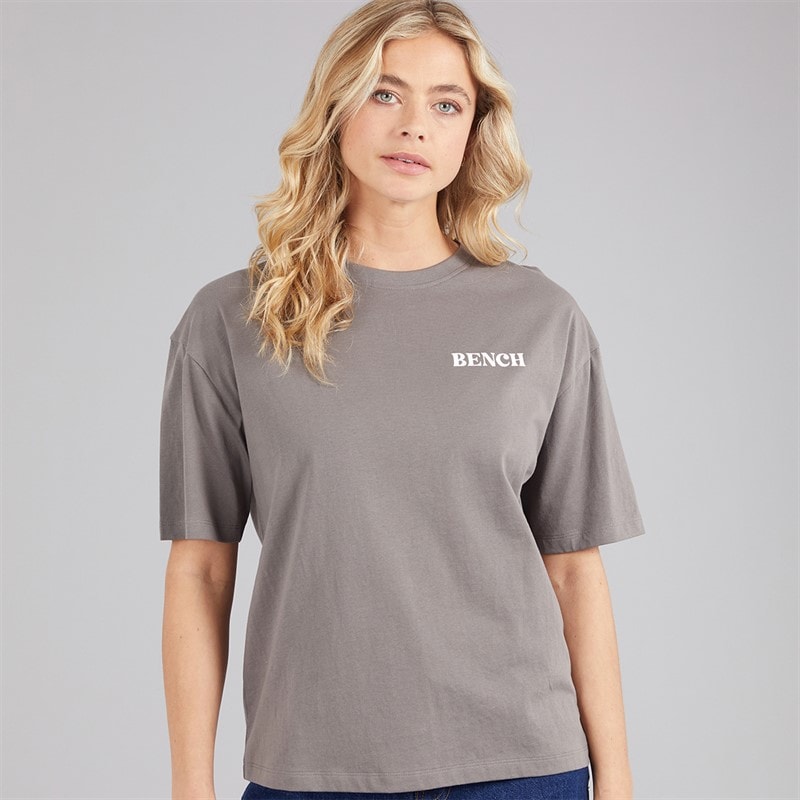 Bench Dame Reisy T-Shirt Charcoal - Billede 2