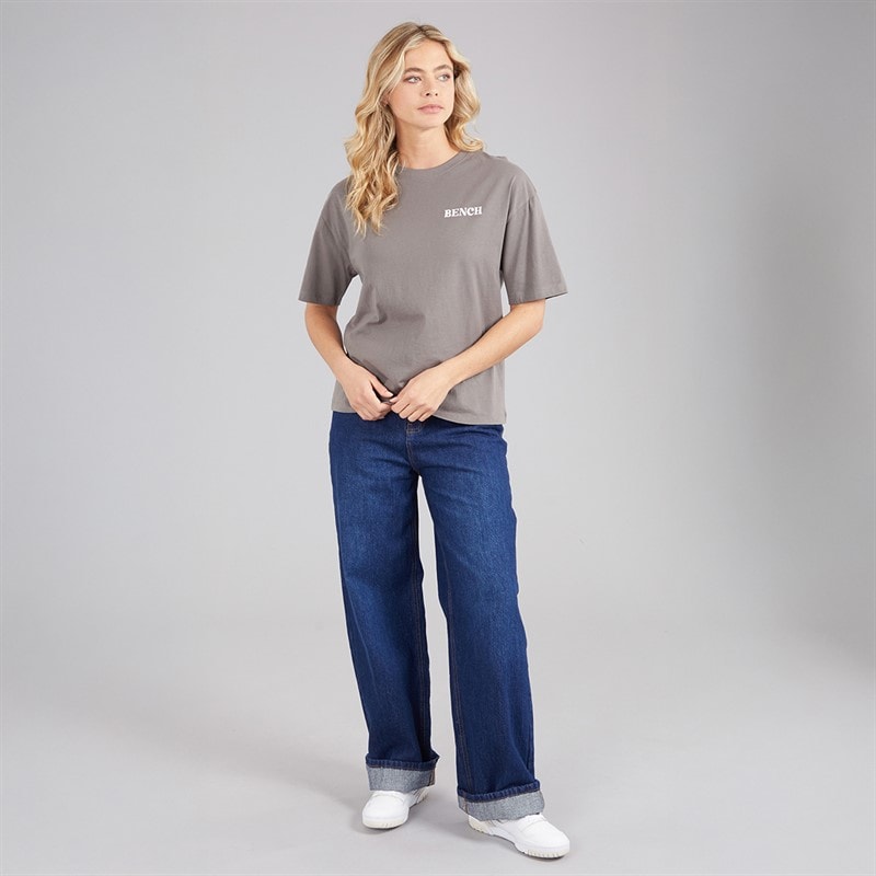 Bench Dame Reisy T-Shirt Charcoal - Billede 4
