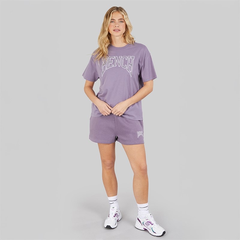 Bench Dame Loanne Fleece Shorts Dusted Grapes - Billede 4