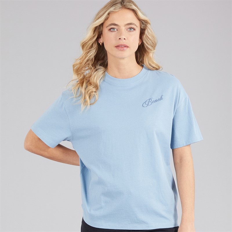 Bench Dame Yerra T-shirt Dusky Blue - Billede 2