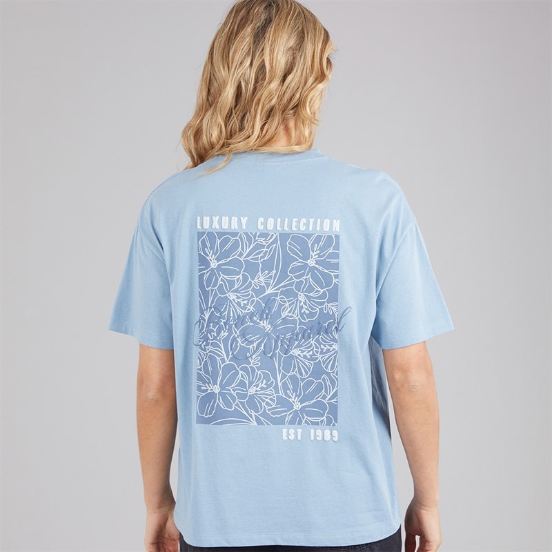 Bench Dame Yerra T-shirt Dusky Blue - Billede 3