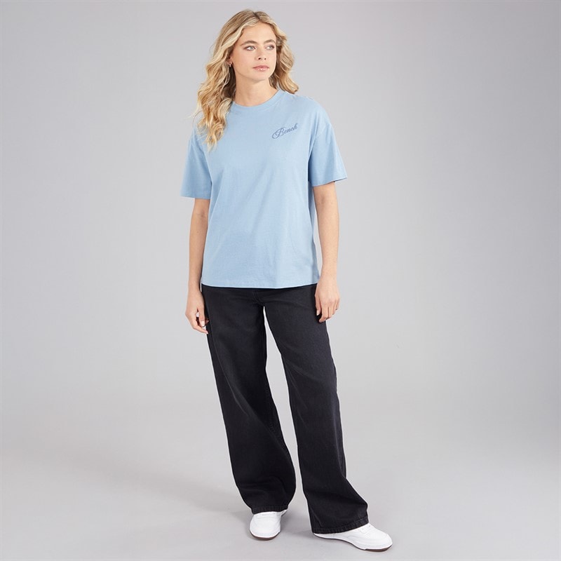 Bench Dame Yerra T-shirt Dusky Blue - Billede 4
