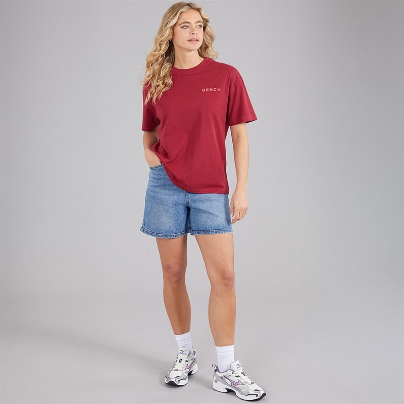 Bench Dame Jorgie T-shirt Cranberry Juice - Billede 3