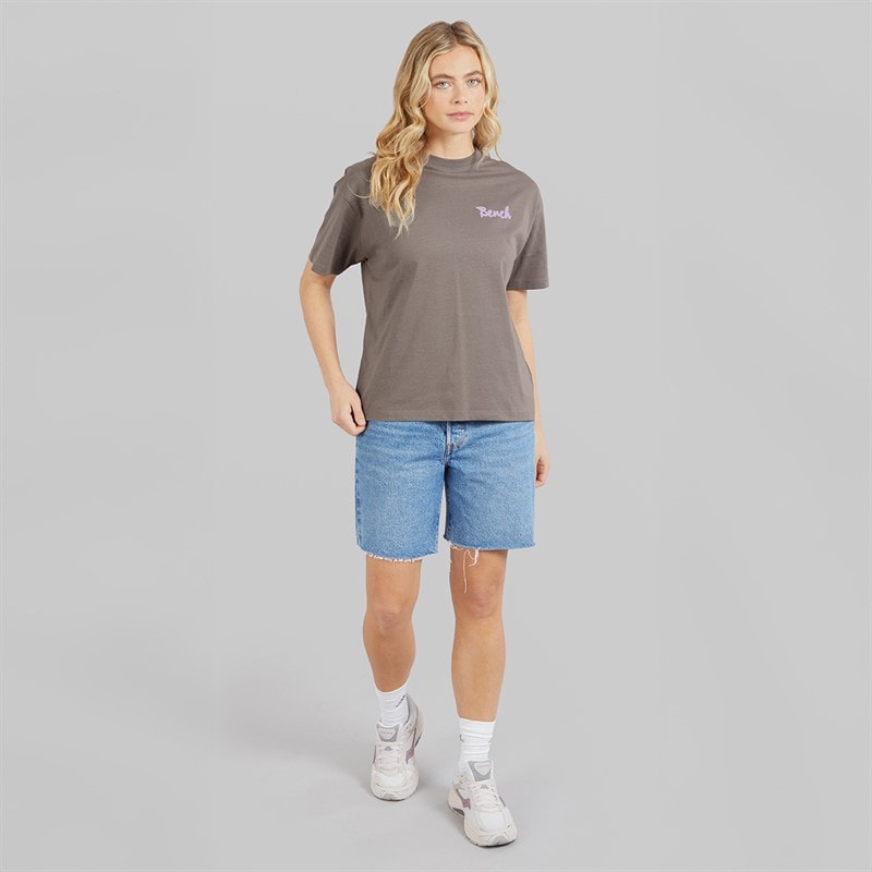Bench Dame Enalla T-shirt Charcoal - Billede 4