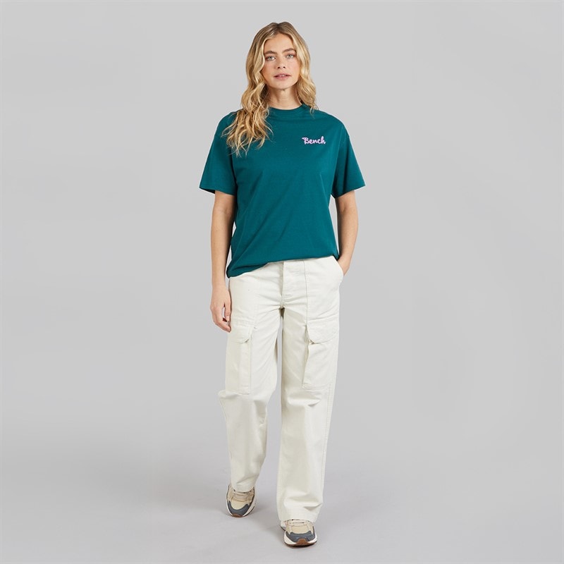Bench Dame Enalla T-shirt Deep Teal - Billede 4