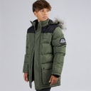 Bench Drenge Propp Polstret Parka Frakke Khaki