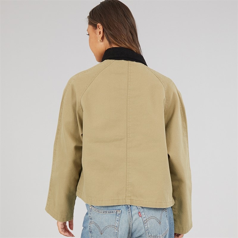 Bench Dame Tayah Cropped Længde Utility Jakke Beige - Billede 2
