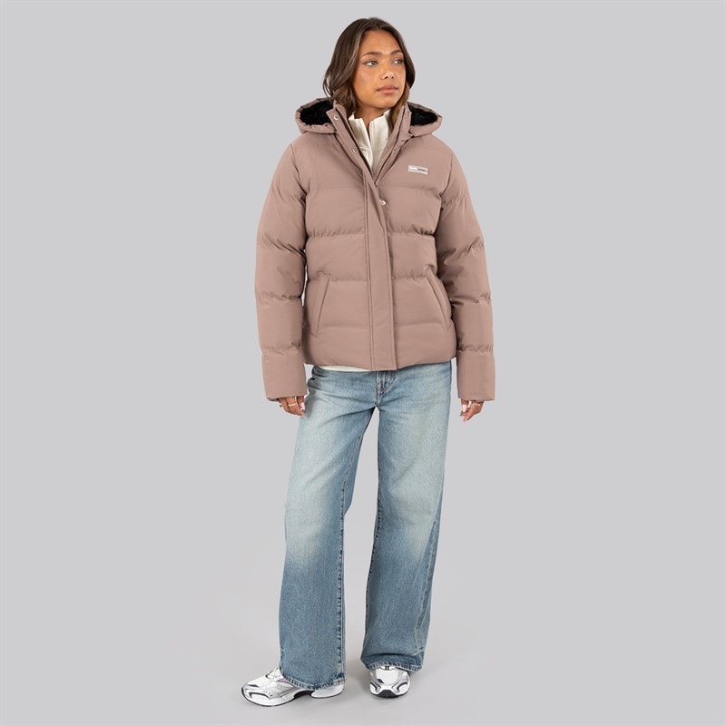 Bench Dame Atha Kort Dunjakke Light Brown - Billede 4