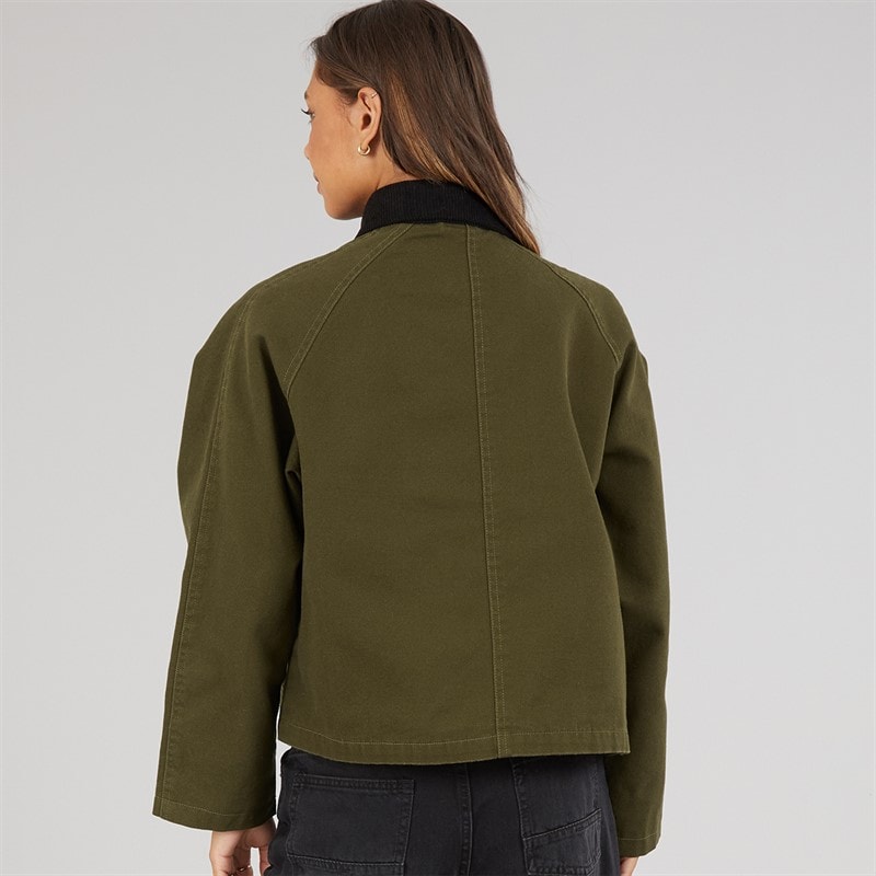 Bench Dame Tayah Cropped Længde Utility Jakke Dark Olive - Billede 2